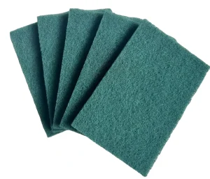 Customizable Industrial Rectangular Green Aluminium Oxide Abrasive Scouring Pads 150x100mm OEM ODM Supported