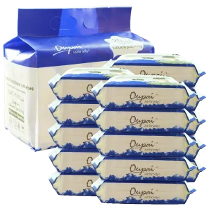Customizable Organic Spunlace Baby Wet Tissues Daily Use MINI for Water Skincare Cleansing Wipes