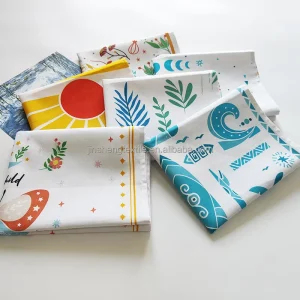 Customize Print 100% Cotton Premium Soft Absorbent Kitchen Tea Towels with Custom Sizes & Colors OEM Available