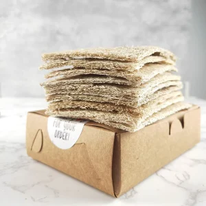 Customized 10 Packs Flat Natural Compostable Kitchen Scrubber Dish Cleaning Loofah Sponge Rectangle Scouring Pads