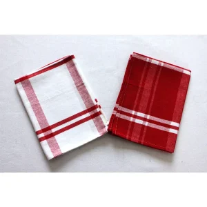 Customized Eco-Friendly 100% Cotton Square Woven Multi-Color Floral Kitchen Tea Towels Quick-Dry Absorbent Towel