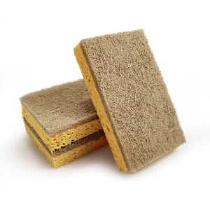 Customized Eco Friendly Biodegradable Square Kitchen Cleaning Tool Other Material Dish Sponge Scouring Pads 500% 750%