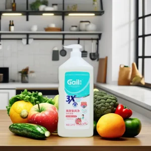 Customized Eco Friendly Liquid Vegetable and Fruit Cleaning Agent for Kitchen Dishes Customized Scented & Color