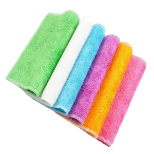 Customized High Quality Square Super Soft Dish Washing Cloth Bamboo Fiber Towel