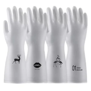 Customized Kitchen Dishwashing Mitts OEM and ODM PVC Household Cleaning Glove Reusable Dishwashing Gloves