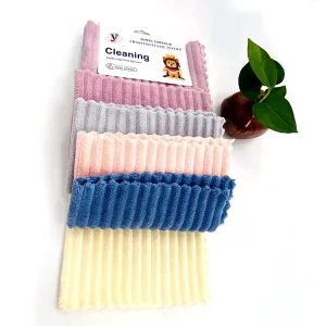 Customized Kitchen Towel Set Cleaning Cloth Lint free Five Color 30x30cm