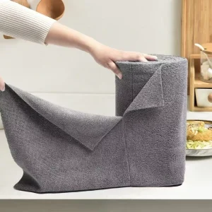 Customized Logo Disposable Microfiber Cleaning Cloths Rolls Reusable Warp Knitted Kitchen Towel Dish Cloth Car Cleaning Towel