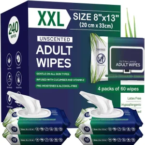 Customized Logo Disposable Non Alcoholic Non Washable Adult Bed Bath Wet Wipes Eco Friendly Flushable Extra Soft