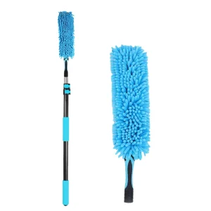 Customized Long Handle Telescopic Microfiber Chenille Duster Brush Multi Function High Reach Car Wash