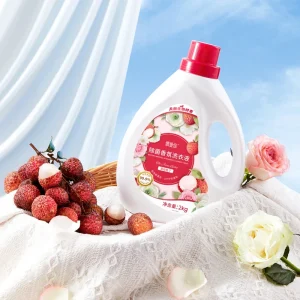 Customized Lychee Scent Detergent Liquid Sweet Fruity Scent Odor Removal Washing Liquid Private Label
