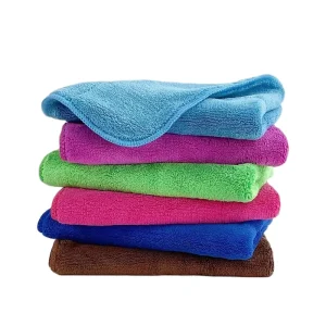 Customized Processing Microfiber Double Layer Thickened Absorbent Towels CF-006 Kitchen Floor Wiping Cleaning Cloths