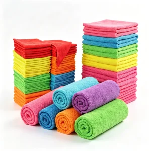 Customized Reusable 40×40 30×30 30×60 35×75 40×60 Microfiber Cleaning Cloths Washable Towels for Glass Kitchen Car