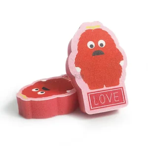 Customized Shape Cute Carton Cleaning Sponges Scouring Pads Non woven Dishwashing Sponge