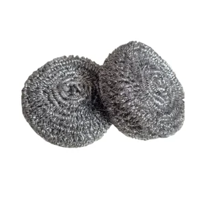Customized Stainless Steel Wire Scourer Easy Clean Metal Scrubber Kitchen Pot Cleaning Sponges Scouring Pads Kitchen Cleaning