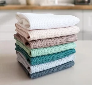 Customized Woven Cotton Eco Friendly Kitchen Towel Set Customized Logo Quick Dry Super Absorbent Dish Cloths for Kitchen Use