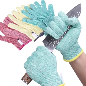 Cut Resistant Gloves Level 5 Hand Protection Professional Anti Cut Knitted Food Safety HPPE Work Gloves