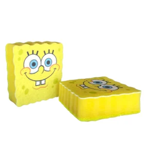 Cute Shape Sponge Bob Square-pants Three-Layer Eco-Friendly Cleaning Sponge for Kitchen Cute Style Effective Cleaning