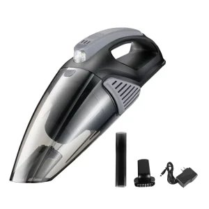 DC Battery Powered LED Lit Wet & Dry Vacuum Cleaner for Home Use