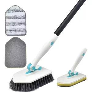 DS1355 Bathroom Long handled Brush Bristles Scrub Toilet Bath Brush Cleaning Mop Ceramic Tile Floor Cleaning Brushes