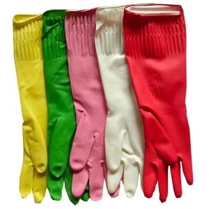DS3505 Flexible Long Waterproof Rubber Cleaning Gloves for Household Car Wash Gloves Reusable Dishwashing Gloves for Kitchen