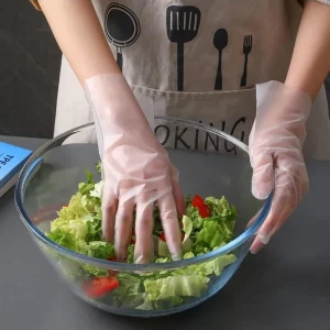 Daily Use Food Handling Household Disposable TPE Gloves Food Grade PE Plastic Gloves for Kitchen