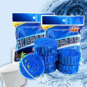 Decontamination Toilet Bowl Cleaner Block Automatic Toilet Deodorizer Toilet Tablet Blue Block
