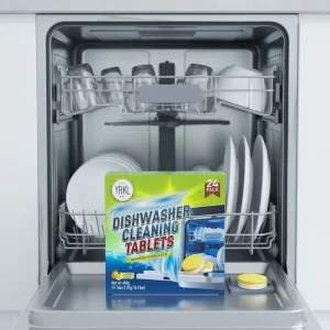Deep Cleaning Removes Odors Disposable Dishwasher Tablets 24 count Dishwasher Cleaner Tablets