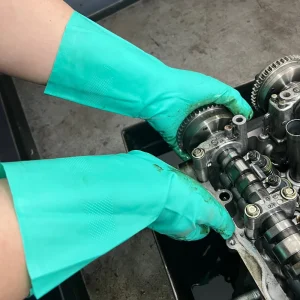 Diamond Texture Heavy Duty Work Coated Nitrile Safety Gloves with Enhanced Reusable Feature for Industrial and Household
