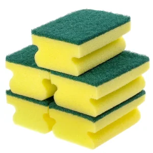 Directly Supplied Manufacturer Hardened Diamond Sand Dishwashing Sponge Kitchen Cleaning Rectangle Grooved Sponge Super