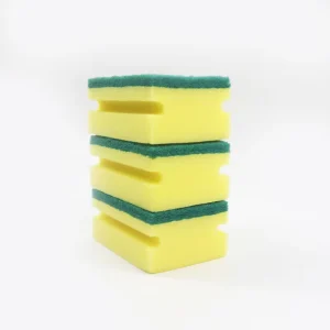 Dish Cleaning Sponge Kitchen Cleaning Green Scouring Pad Grip Sponge Scrubber
