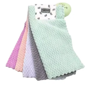 Dish Cloth Reusable Highly Absorbent Microfiber Kitchen Cleaning Towels Dish Cloth Rags