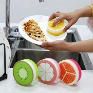 Dish Pan Pot Washing Scrub Sponge Kitchen Thick Scrubber Pad Cleaning Scouring Sponge Pads Scourer Sponges