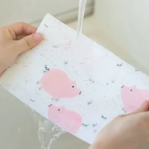 Dish Washing Cloth Print Kitchen Dish Towel Cleaning Wiping Rags Dishcloth Towel