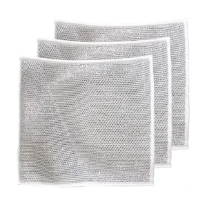 Dishcloth Oil Free Ball Rag Kitchen Special Metal Wire Cleaning Cloth Double Fish Scale Dish Cleaning Cloths Car Cleaning Tools