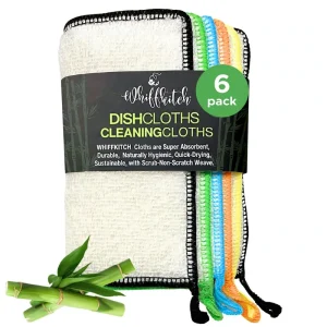 Dishcloths&Towels for Kitchen Drying Durable Absorbent Washcloths Non Scratch Hygienic Multi Surface Cleaning Multi Color 6 Pack
