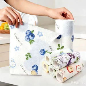 Dishrags Kitchen Cleaning Towel Roll Microfiber Wash Cloth Household Tear-off Cleaning Products Towel Manufacturer