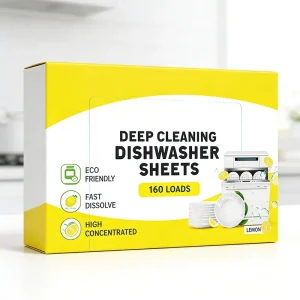 Dishwasher Detergent Tablet Natural Ingredient Efficient Cleaning Dishwasher Sheet