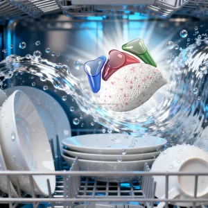 Dishwasher Pods OEM Eco-Friendly Powder Gel Shape Dishwashing Detergent Tablets