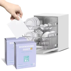 Dishwasher Tablets Liquidless Plastic Free Portable Dishwashing Detergent Pods Sheets