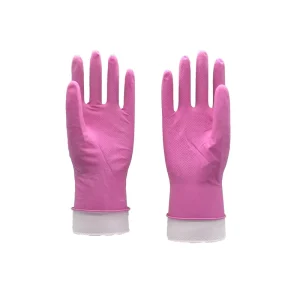 Dishwasher Work Pink Rubber Gloves