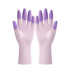 Dishwashing Cleaning Gloves Kitchen Supplies Anti-Slip Convenient Long Dishwashing Gloves Reusable Durable Household