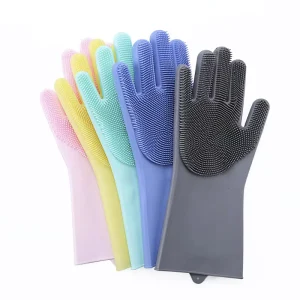 Dishwashing Cleaning Gloves PVC Thin 70-100g Bath Sponge Household Scrubber Kitchen Clean Tools