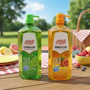 Dishwashing Liquid Lemon Extract Natural Fresh Scent Deep Cleaning