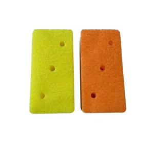 Dishwashing Sponge Scouring Pad Three Color Porous Thickened Honeycomb Sponge Block Brush Pot Kitchen and Household Sponge Wipe