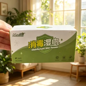 Disinfection Wipes Alcohol Free for Sensitive Skin Mild Non-Woven 18cm*18cm Eco-Friendly Individually Wrapped Extra Soft