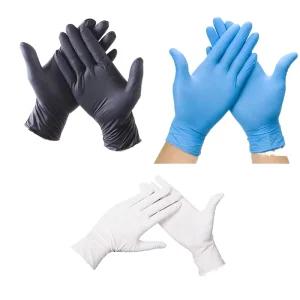 Disposable Blue Nitrile Gloves for Food Protection Eco Friendly Soft Waterproof Equipment Gloves Powder Free