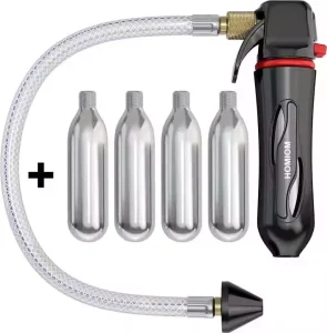 Disposable CO2 Cartridge Drain Line Gun Threaded Portable Condensate Cleaner Flexible Hose Plastic 30cm 30-50 PSI