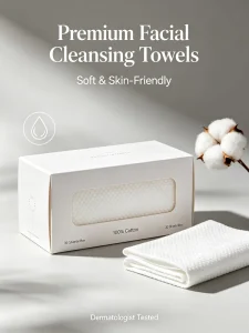 Disposable Cotton Household Multi-Purpose Biodegradable Eco-Friendly Facial Towels for Sensitive Skin Makeup Removal Soft Thick