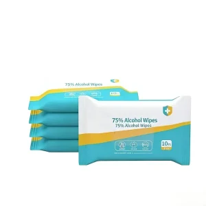 Disposable Eco Friendly Antiseptic Alcohol Sanitizer Wipes Portable Individually Packed Effective Germ Killing for Home Office
