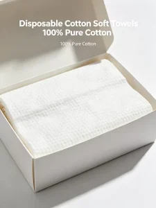 Disposable Eco Friendly Biodegradable Cotton Multi Purpose Clean Soft Thick Dry Facial Towels for Sensitive Skin Household